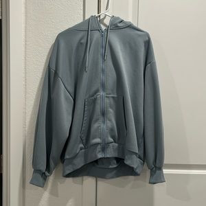 Blue zip up